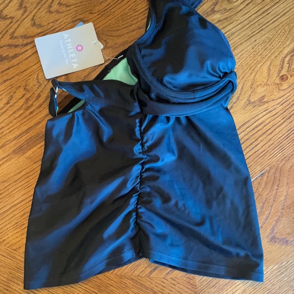 Athleta Black Halter Tara Tankini Swimsuit 32 B/C NWT - Picture 10 of 11